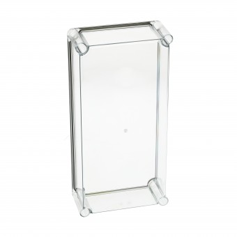 Capac 380x190x80 inalt transparent cu suruburi cu cap normal