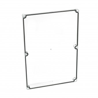 Capac 560x380x30 transparent cu suruburi cu cap normal