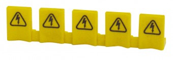 Capac de protectie contacte barete, galben