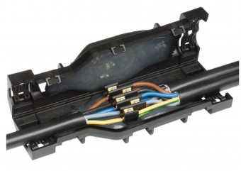 Caseta cu gel, IP 68, 313x90x47 mm