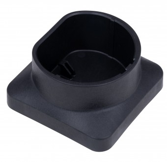 Charging cable retainer, TYPE2, thermoplast, wall-mount