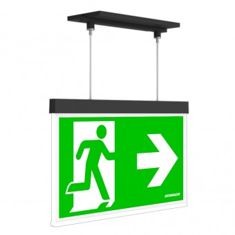 C.il. Siguranta AX antracit, LED, suspendat incastrat