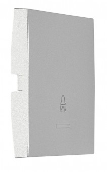 Clapeta cu fereastra control transp, simb sonerie, argintiu