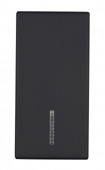Clapeta cu indicator transparent, 1M, negru