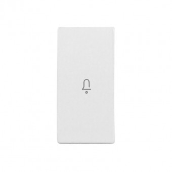 Clapeta cu simbol CLOPOTEL, 1M, alb