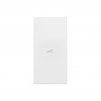 Clapeta cu simbol DIMMER, 1M, alb