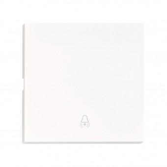 Clapeta cu simbol sonerie, alb, S 55