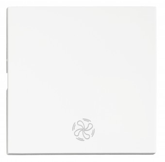 Clapeta cu simbol ventilator, alb