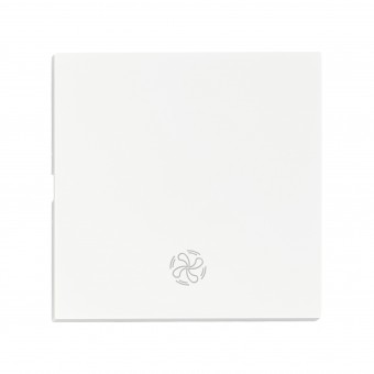 Clapeta cu simbol ventilator, alb, S 55