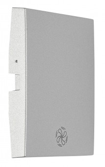 Clapeta cu simbol ventilator, argintiu