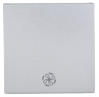 Clapeta cu simbol VENTILATOR, argintiu