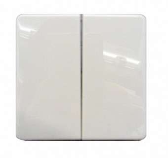 Clapeta dubla IP44, alb