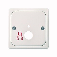 Clapeta pentru buton pneumatic alb
