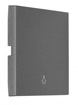 Clapeta simpla cu simbol lumina, antracit