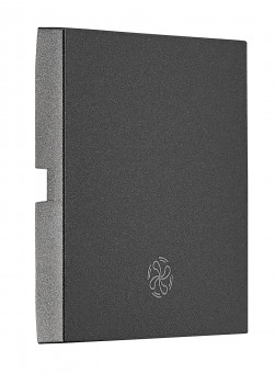 Clapeta simpla cu simbol ventilator, antracit