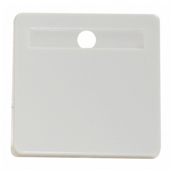 Clapeta simpla inscriptionabil, alb
