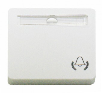 Clapeta sonerie inscriptionabil, alb