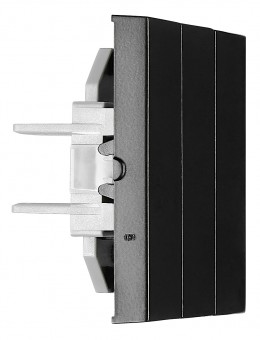 Clapeta tripla, S55, negru