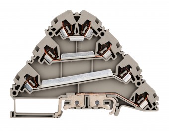 Clema con. elast. instal., gri, YBK 2,5-3FT, 3P+PE, 2,5mm²