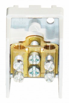 Clema derivatie 1 modul, 1x25mm²/2x16mm²