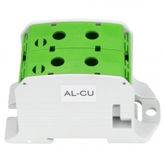 Clema dubla Al-Cu,1 p. verde, 95mmp / 70mmp cu pin