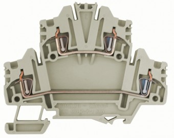Clema dublu etajata, conex. elastica,HMD.2N,gri, 0,2-2,5 mm²
