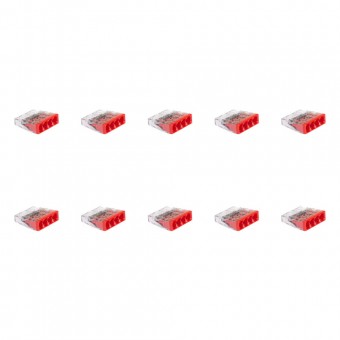 Clema legatura 4 conductoare FY 0,5-2,5 mm², set 10 buc – WAGO | 2273-204
