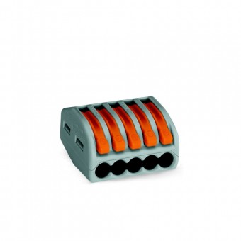 Clema legatura 5 conductoare max. 4mm² – WAGO | 222-415