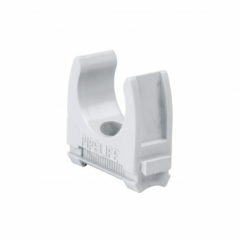 Clema plastic pt.tub M16mm, ex. usoara, gri, unit amb=100buc