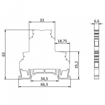 Clema sina dubla MRK-C 4 mm² gri – ONKA | ONKA-1652