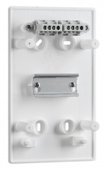 Cofret aparent, 4 UH, 1 rand, usa transparenta, IP40