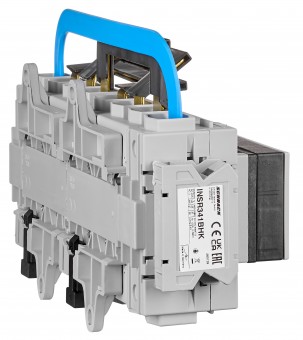 Comutator 1-0-2, 4P, 125A, Modular, IP40, cont. aux. inc