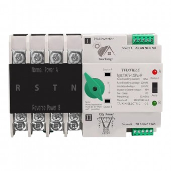 Comutator AutomatTransfer Retea-Panouri Fotovoltaice 4P 125A