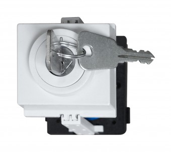 Comutator cu cheie 0-1 modular 20A 1p