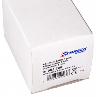 Comutator de selectie 1-2-3-4 modular 20A, 1p