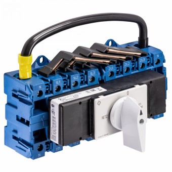 Comutator modular 4-poli, 80A, Netz-0-Notstrom