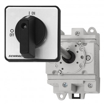 Comutator pe contrap, cuplaj pe usa, 0-1, 2poli 32A 600Vcc