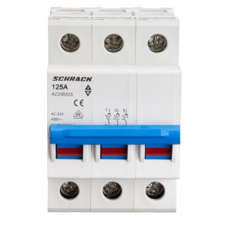 Comutator principal modular 125A, 3-poli