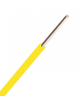 Conductor cu izolatie din PVC H07V-U 4mm² galben