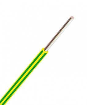 Conductor cu izolatie din PVC H07V-U 4mm² verde/galben