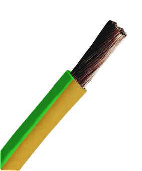 Conductor flexibil cu izolatie din PVC H07V-K 25mm² glb/vrd