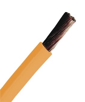 Conductor flexibil cu izolatie din PVC H07V-K 6mm² orange