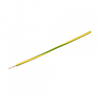 Conductor rigid cupru, FY 2.5 mm², verde-galben – colac
