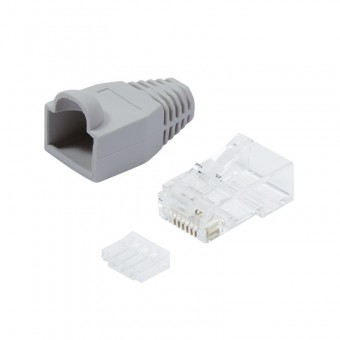 Conector RJ45 Cat.6 neecranat inclusiv manson gri, 100 buc