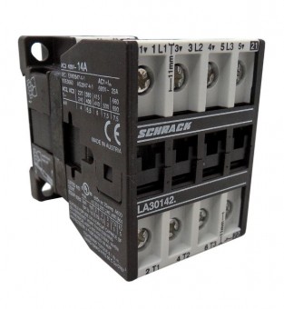 Contactor 3p, 5,5kW, AC3, 14A/ 25A AC1, 110VAC + 1NI inc