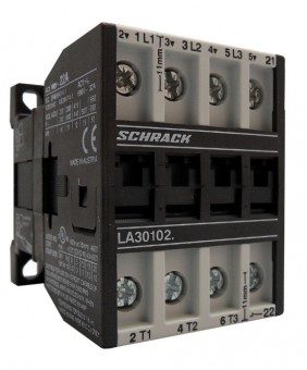 Contactor 3pole, 4kW, AC3, 10A, 24VDC + 1NC built in