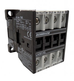 Contactor 3pole, 5,5kW, AC3, 14A, 230VAC + 1NC built in