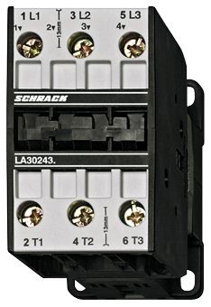 Contactor, 3pole,11kW/24A AC3, 50A AC1, 24VAC