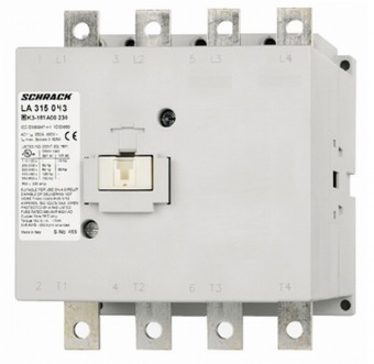 Contactor, 4pole,75kW/150A AC3, 230A AC1, 230V AC/DC
