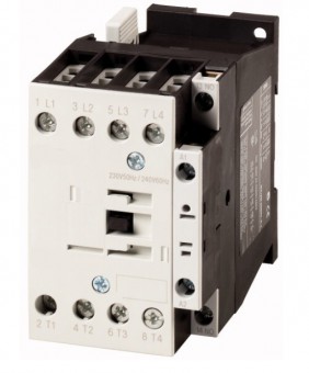 Contactor ALEA II 4 poli, 32A/AC-1, bobina la 230Vca + 1 NI